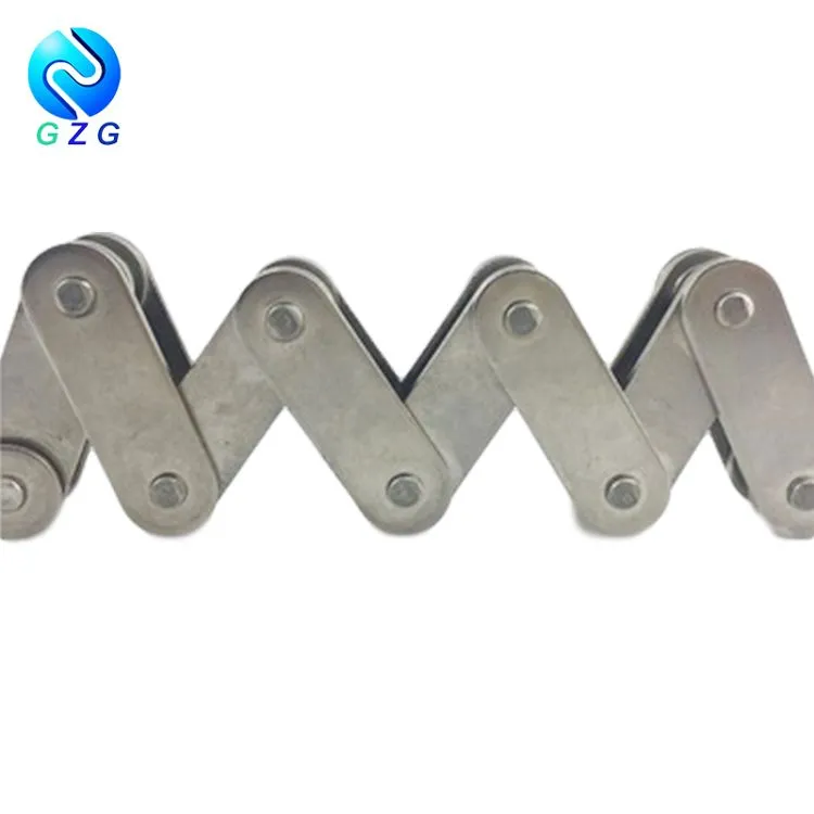 Ланац транспортера са равним бочним плочама са двоструким кораком серије А